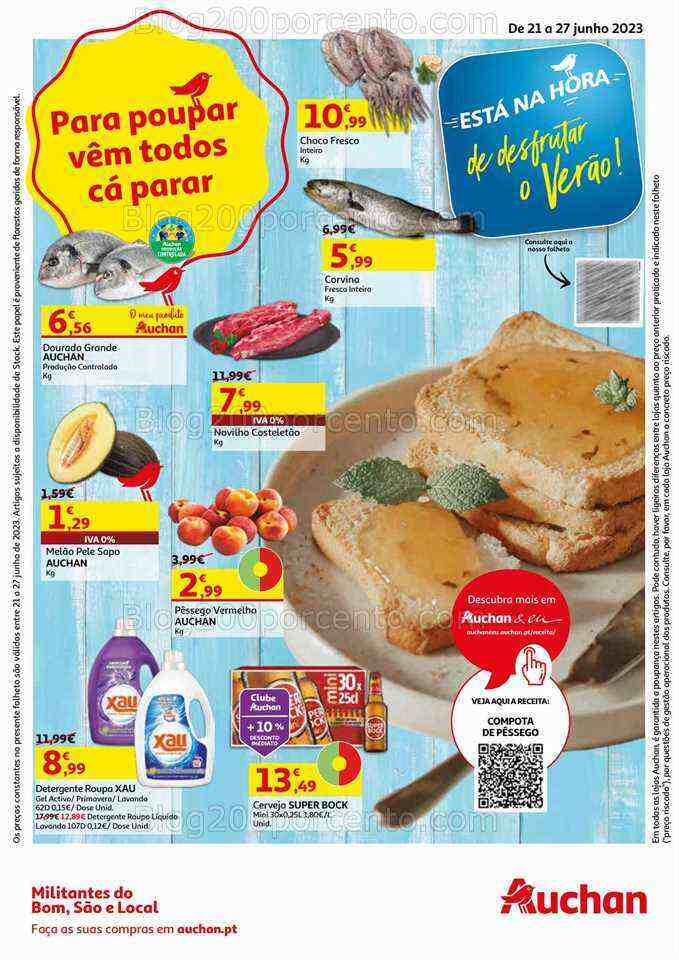 Antevisão Folheto AUCHAN Promoções de 21 a 27 junho