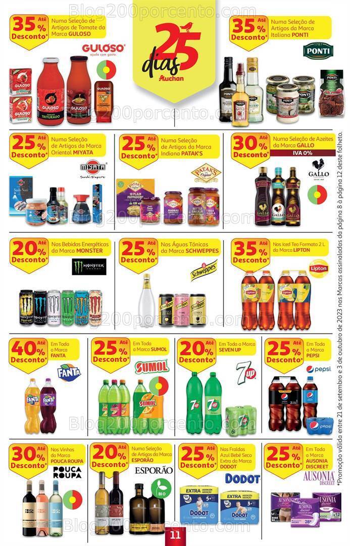 Antevisão Folheto AUCHAN Promoções de 21 setembro a 3 outubro