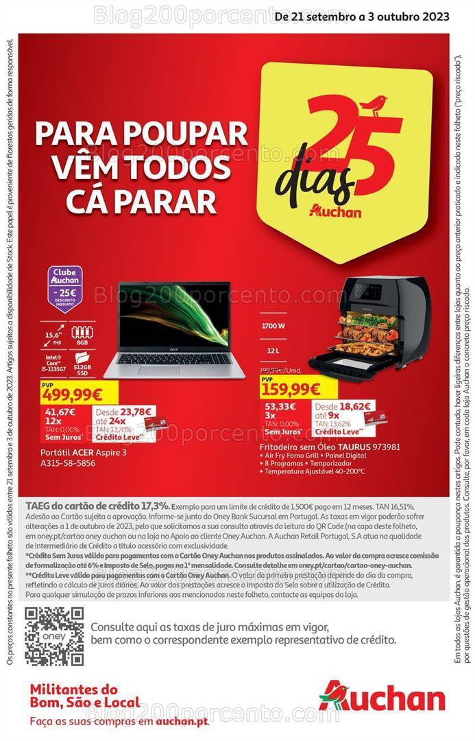 Antevisão Folheto AUCHAN Tecnologia Promoções de 21 setembro a 3 outubro