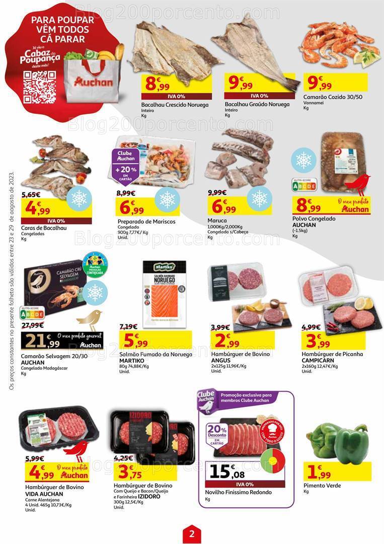 Antevisão Folheto AUCHAN Promoções de 23 a 29 agosto