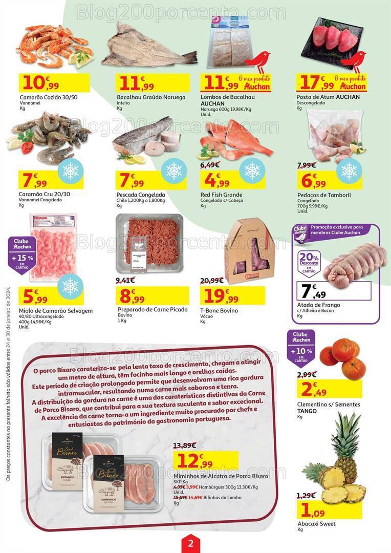 Antevisão Folheto AUCHAN Promoções de 24 a 30 janeiro
