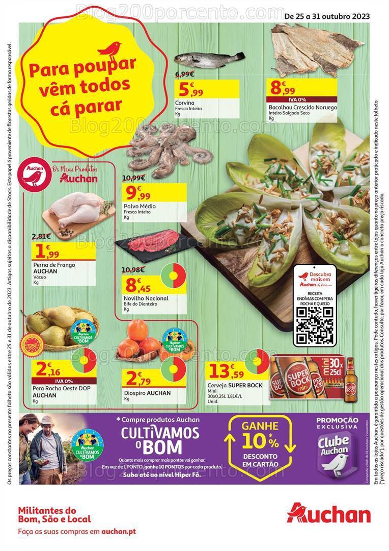 Antevisão Folheto AUCHAN Promoções de 25 a 31 outubro