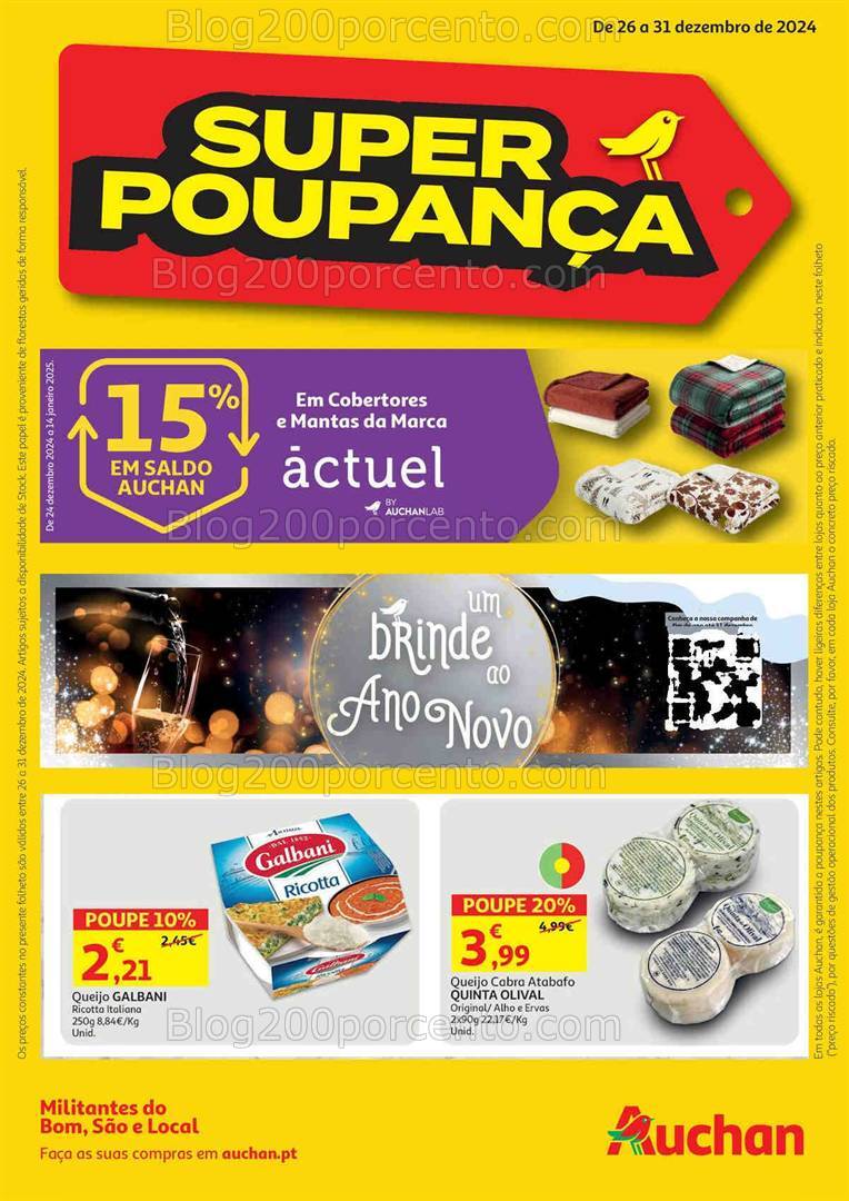 Antevisão Folheto AUCHAN Promoções 26 a 31 dezembro