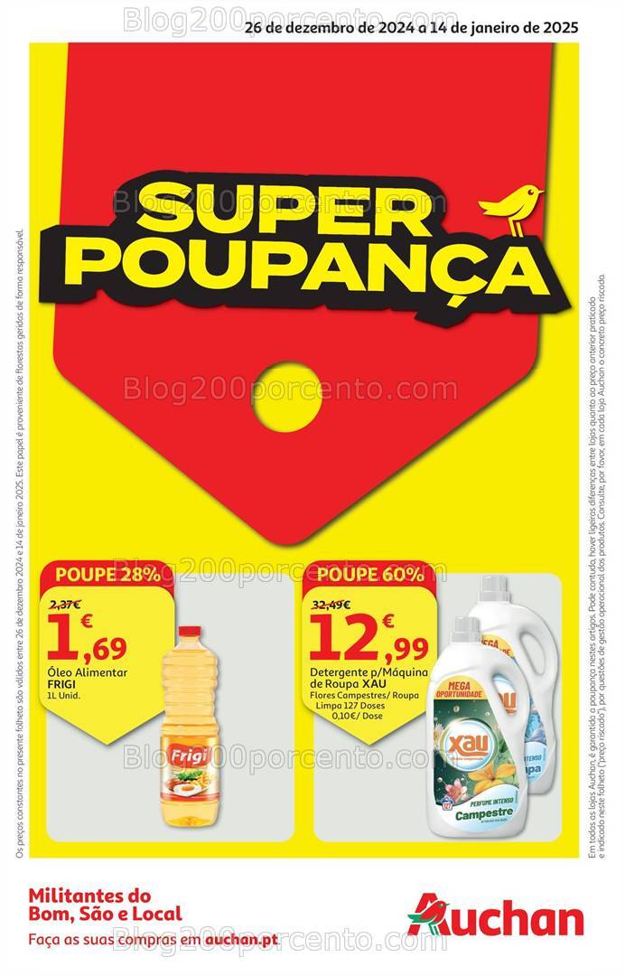 Antevisão Folheto AUCHAN Promoções 26 dezembro a 14 janeiro