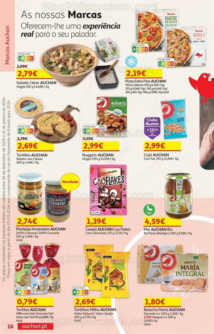 Antevisão Folheto AUCHAN Promoções de 26 dezembro a 15 janeiro