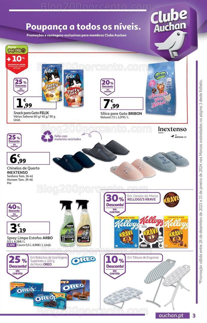 Antevisão Folheto AUCHAN Promoções de 26 dezembro a 15 janeiro