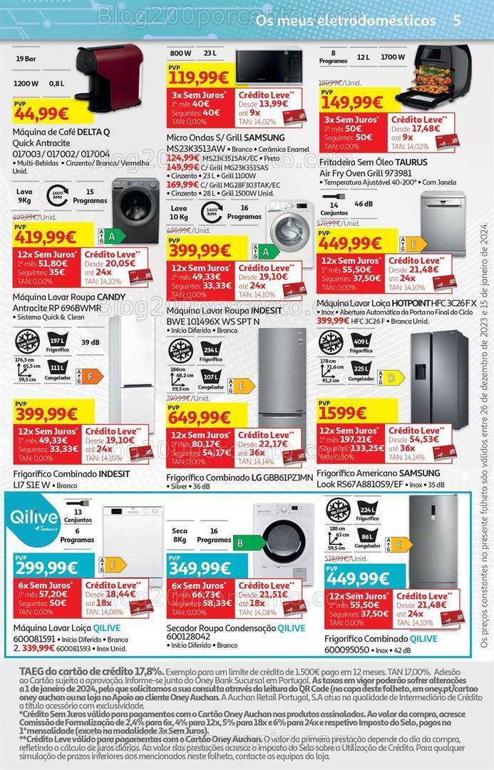 Antevisão Folheto AUCHAN Tecnologia Promoções de 26 dezembro a 15 janeiro