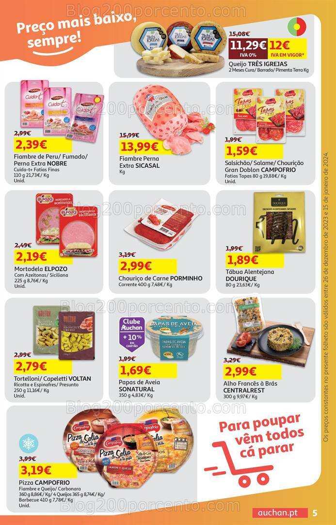 Antevisão Folheto AUCHAN Promoções de 26 dezembro a 15 janeiro
