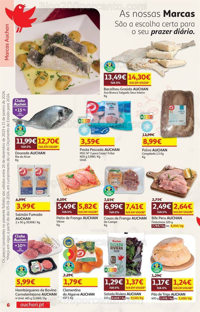 Antevisão Folheto AUCHAN Promoções de 26 dezembro a 15 janeiro