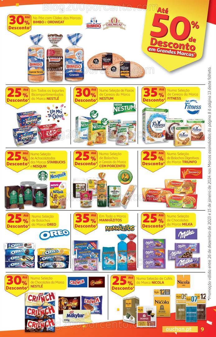 Antevisão Folheto AUCHAN Promoções de 26 dezembro a 15 janeiro
