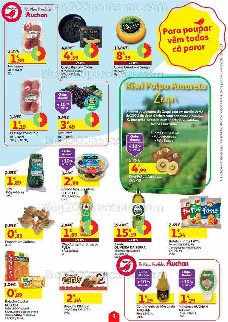 Antevisão Folheto AUCHAN Promoções de 26 julho a 1 agosto