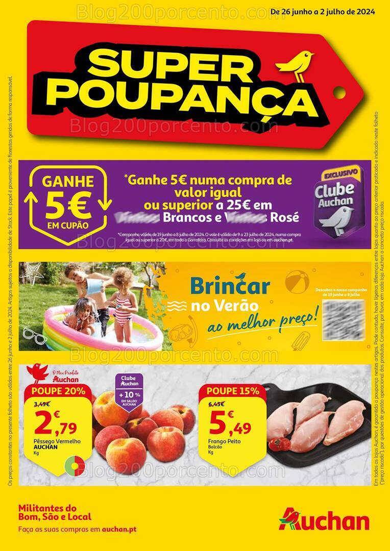 Antevisão Folheto AUCHAN Promoções de 26 junho a 2 julho
