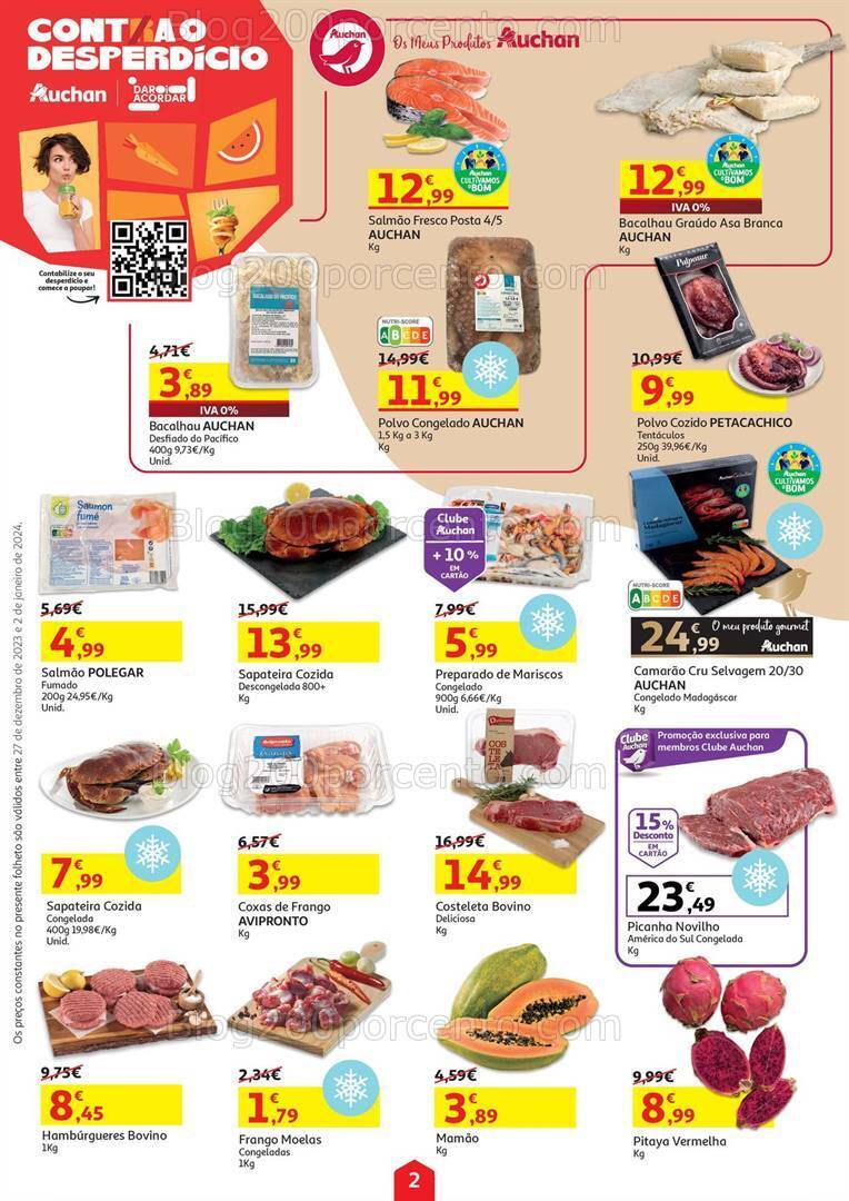 Antevisão Folheto AUCHAN Promoções de 27 dezembro a 2 janeiro