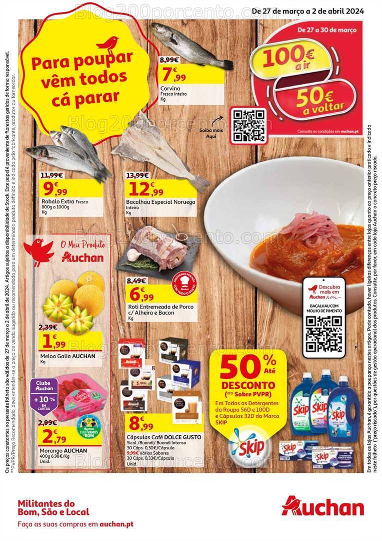 Antevisão Folheto AUCHAN Promoções de 27 março a 2 abril