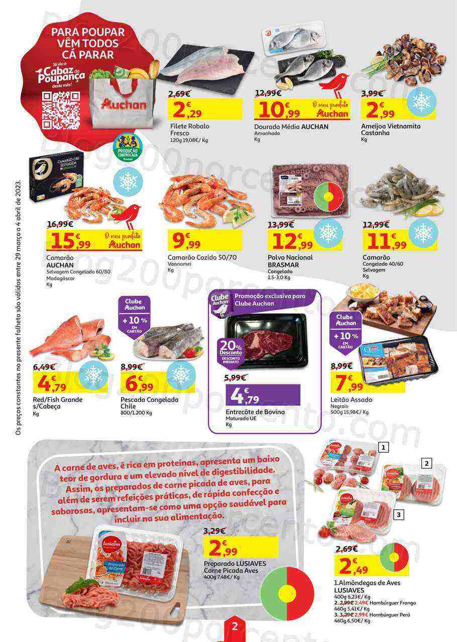 Antevisão Folheto AUCHAN Promoções de 29 março a 4 abril