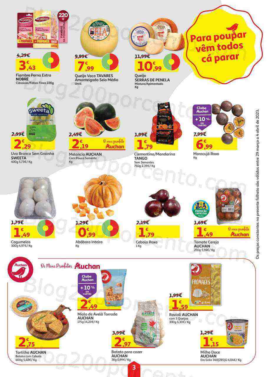 Antevisão Folheto AUCHAN Promoções de 29 março a 4 abril