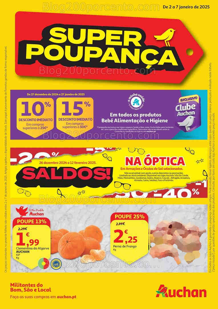 Antevisão Folheto AUCHAN Promoções de 2 a 7 janeiro