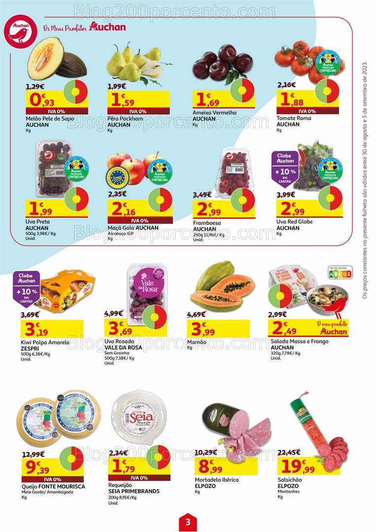 Antevisão Folheto AUCHAN Promoções de 30 agosto a 6 setembro