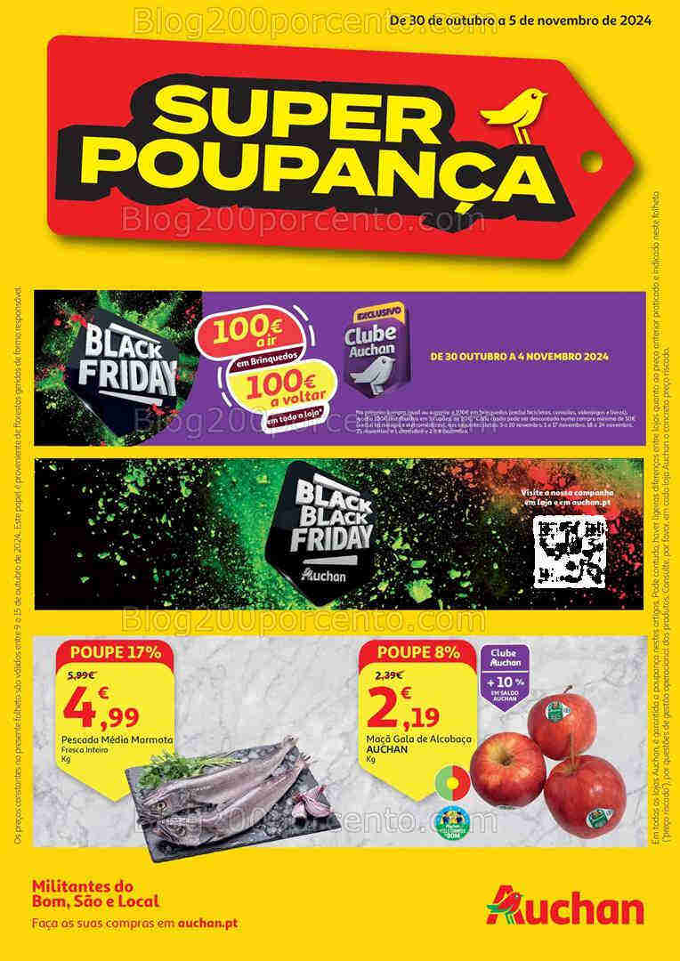 Antevisão Folheto AUCHAN Promoções de 30 outubro a 5 novembro