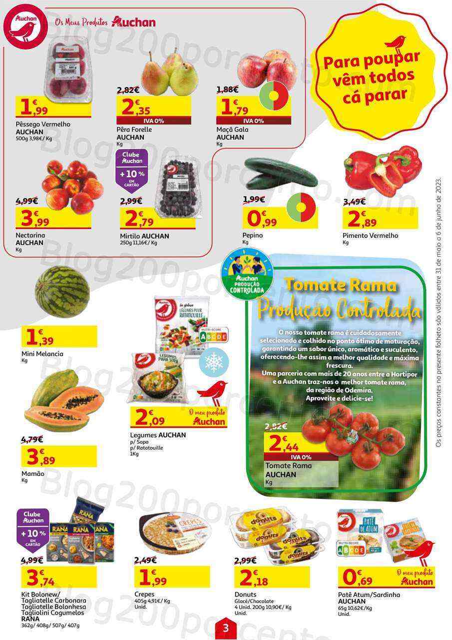 Antevisão Folheto AUCHAN Promoções de 31 maio a 6 junho