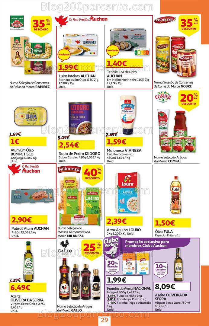 Antevisão Folheto AUCHAN Promoções de 3 a 16 outubro