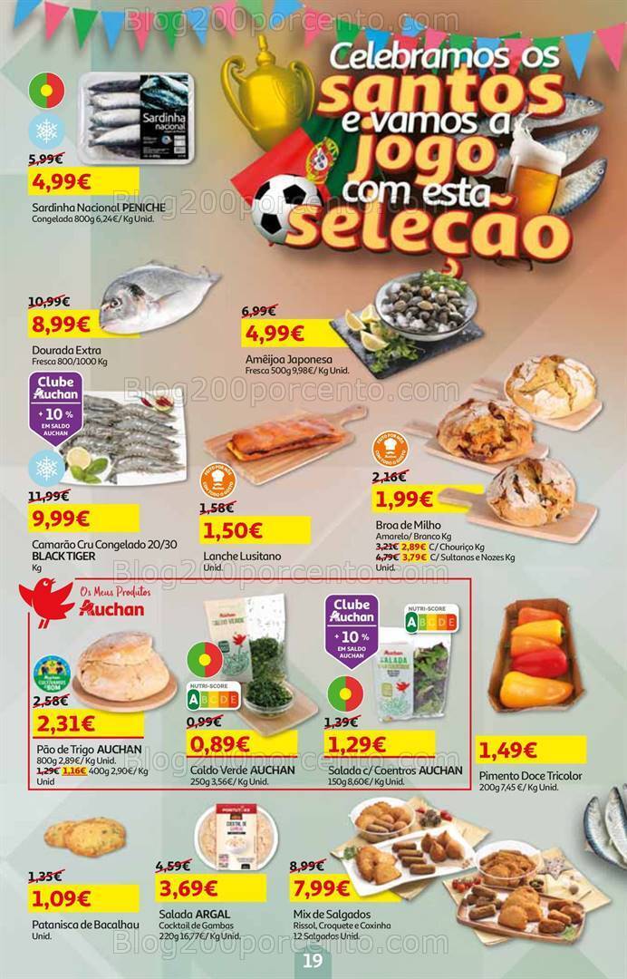 Antevisão Folheto AUCHAN Verão Promoções de 3 a 18 junho