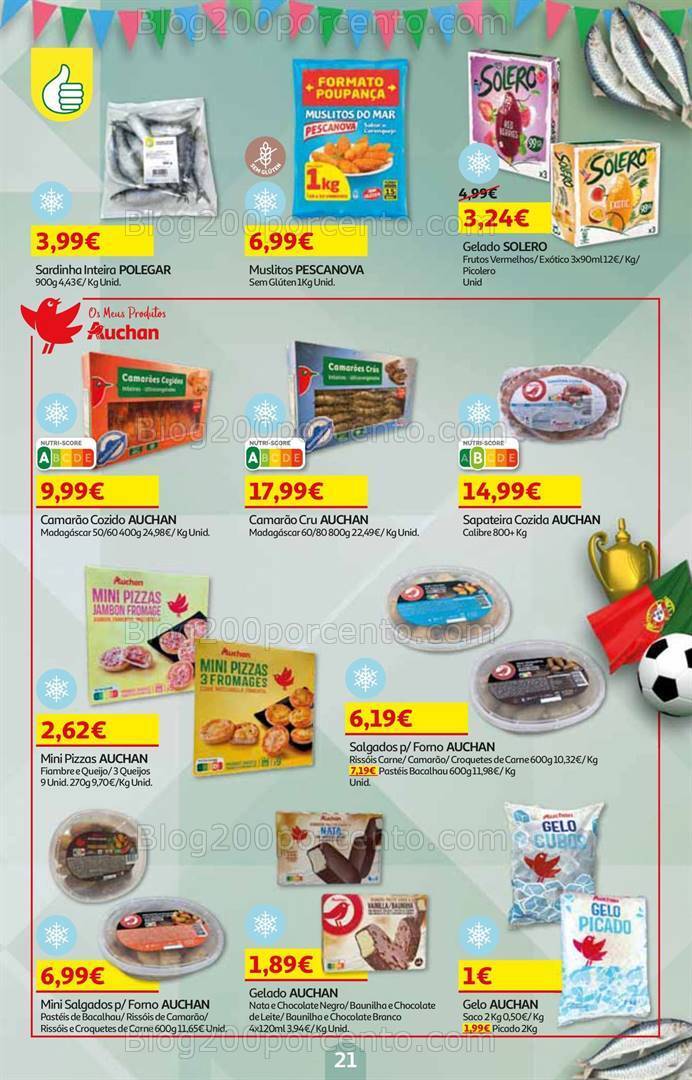 Antevisão Folheto AUCHAN Verão Promoções de 3 a 18 junho