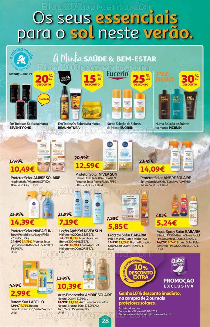 Antevisão Folheto AUCHAN Verão Promoções de 3 a 18 junho
