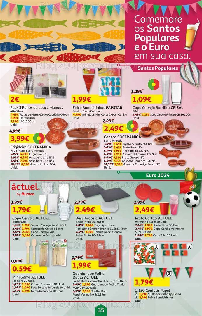 Antevisão Folheto AUCHAN Verão Promoções de 3 a 18 junho