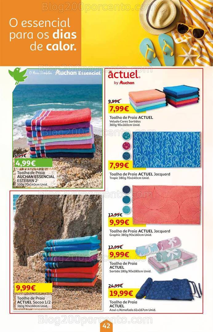 Antevisão Folheto AUCHAN Verão Promoções de 3 a 18 junho