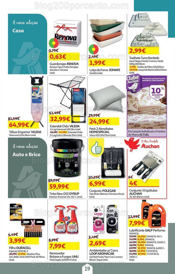 Antevisão Folheto AUCHAN Bazar Promoções de 3 a 20 maio