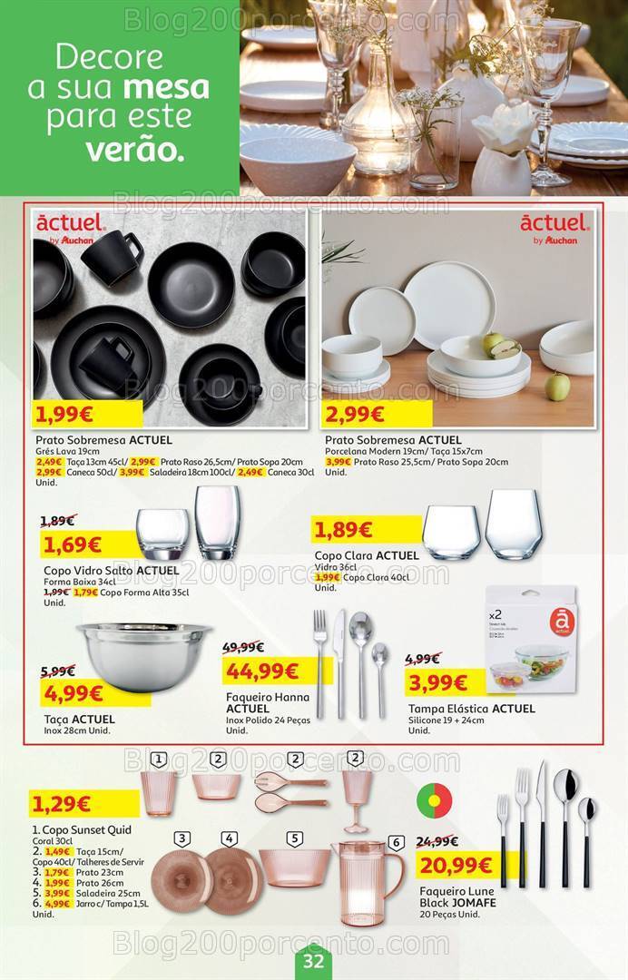 Antevisão Folheto AUCHAN Bazar Promoções de 3 a 20 maio