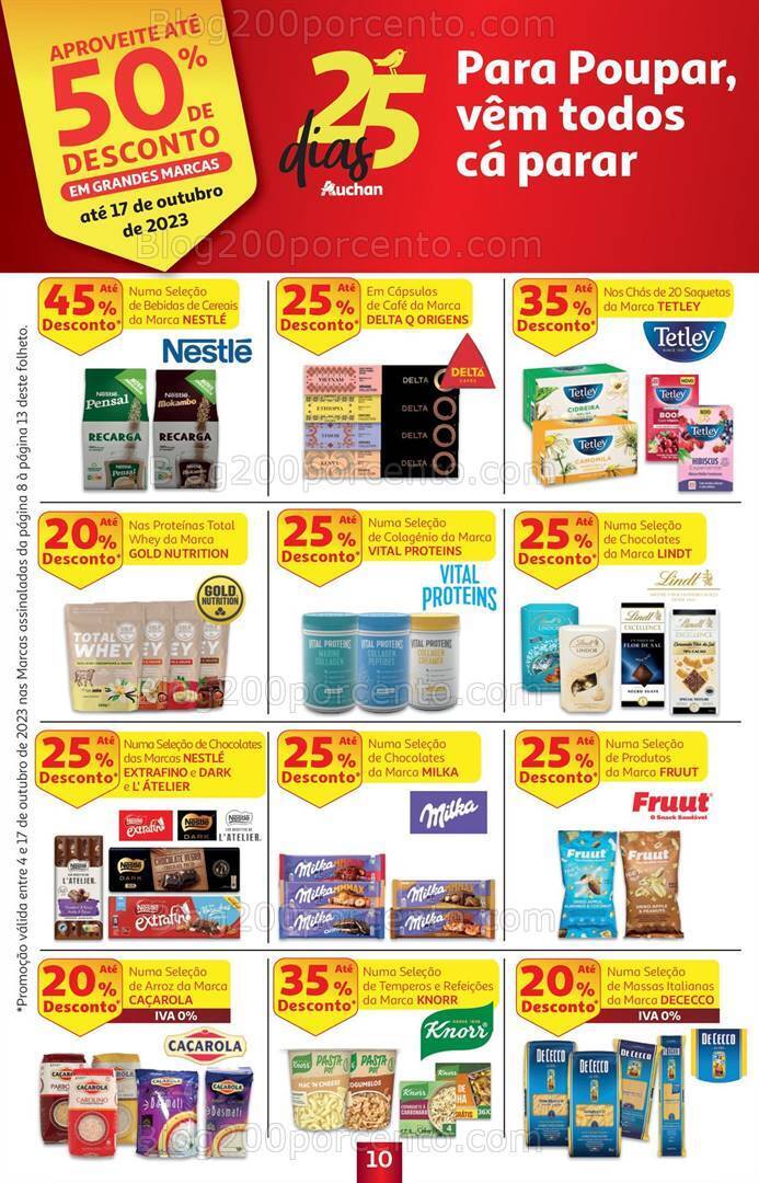 Antevisão Folheto AUCHAN 25 Dias Promoções de 4 a 17 outubro