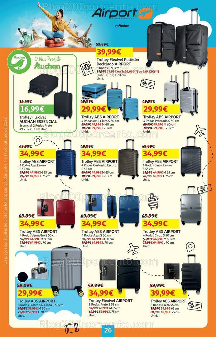 Antevisão Folheto AUCHAN Bazar Promoções de 4 a 17 outubro