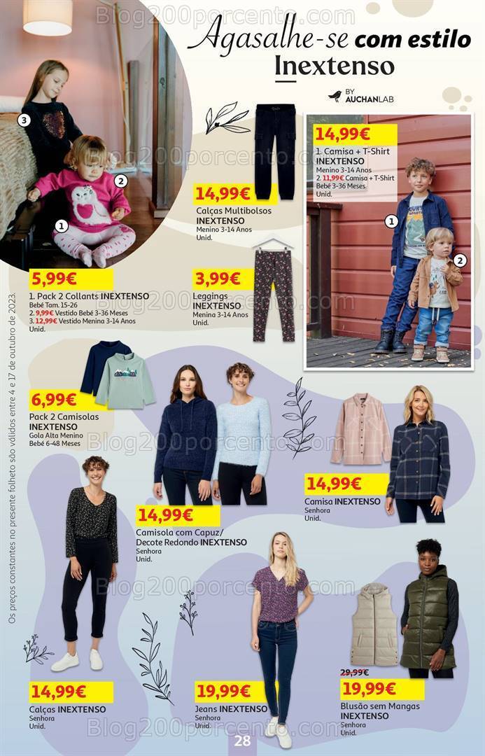 Antevisão Folheto AUCHAN Bazar Promoções de 4 a 17 outubro