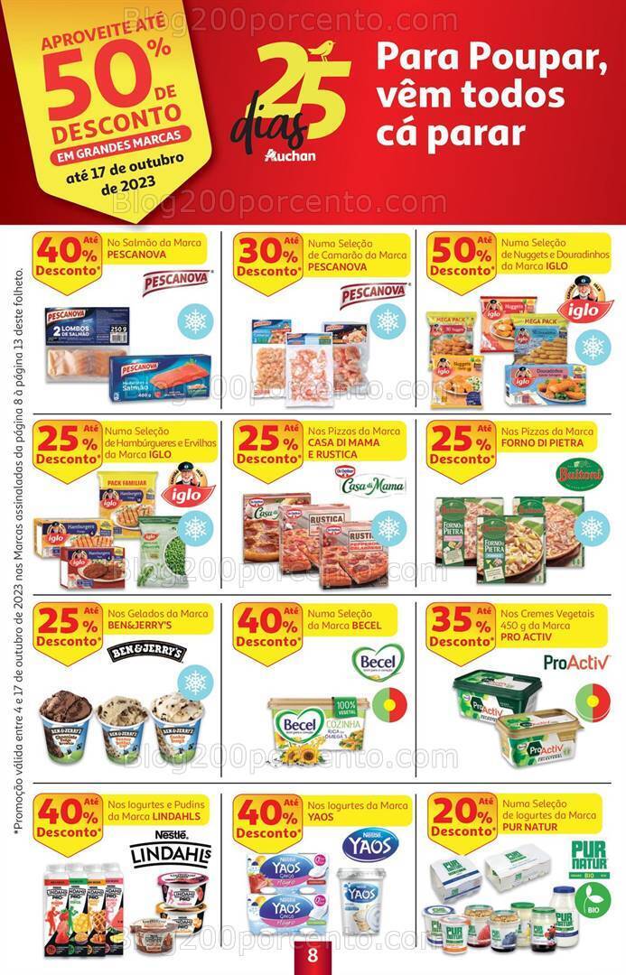 Antevisão Folheto AUCHAN 25 Dias Promoções de 4 a 17 outubro
