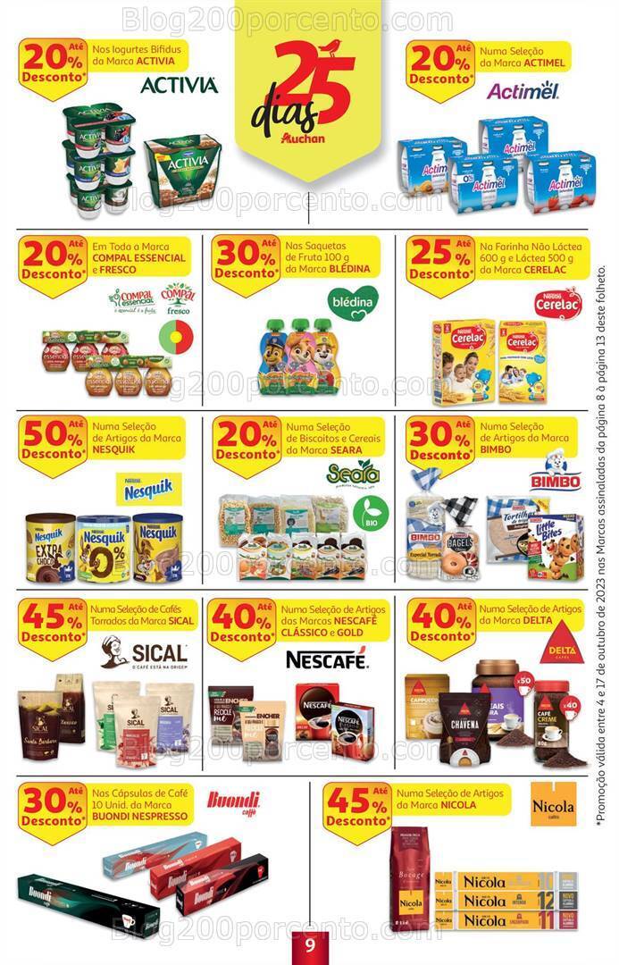 Antevisão Folheto AUCHAN 25 Dias Promoções de 4 a 17 outubro