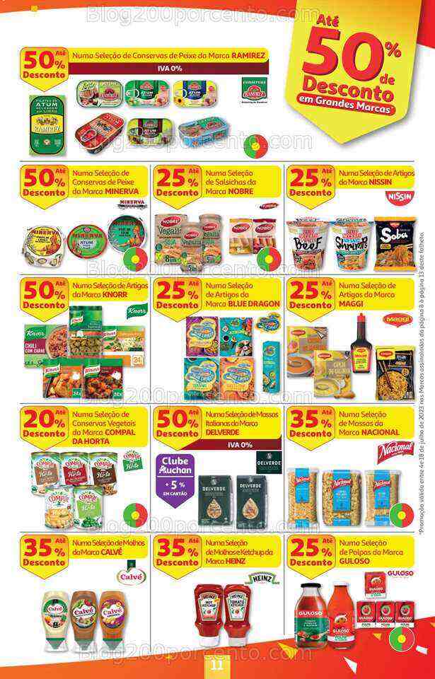Antevisão Folheto AUCHAN Promoções de 4 a 18 julho
