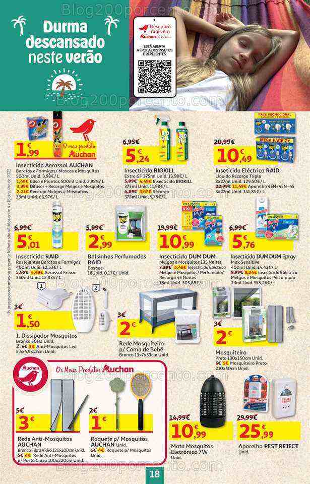 Antevisão Folheto AUCHAN Promoções de 4 a 18 julho