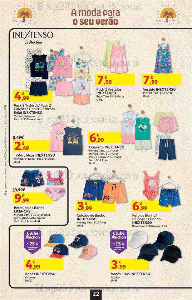 Antevisão Folheto AUCHAN Promoções de 4 a 18 julho