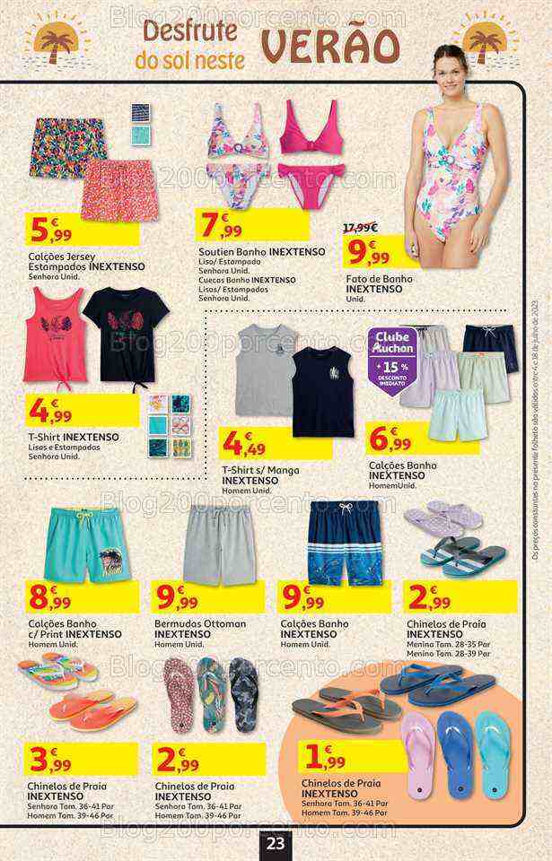 Antevisão Folheto AUCHAN Promoções de 4 a 18 julho