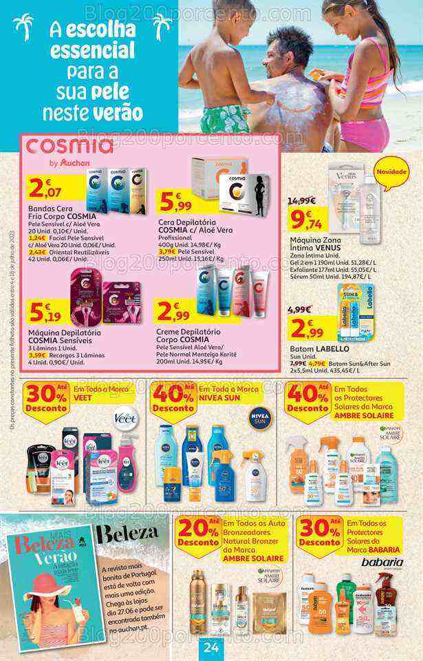 Antevisão Folheto AUCHAN Promoções de 4 a 18 julho