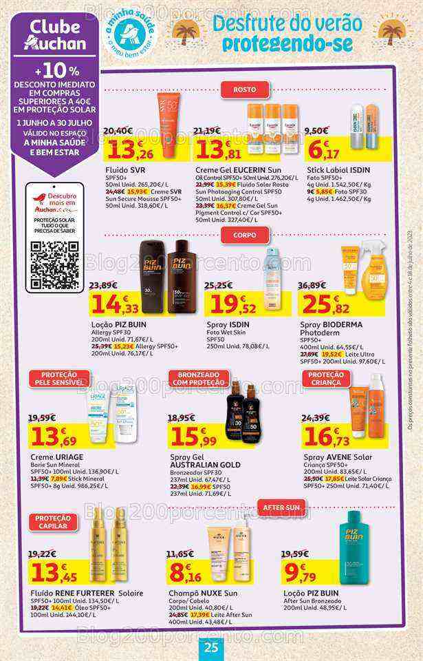 Antevisão Folheto AUCHAN Promoções de 4 a 18 julho