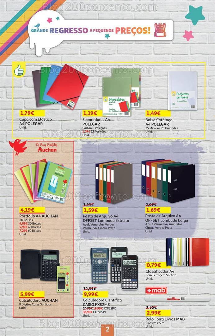 Antevisão Folheto AUCHAN Bazar Promoções de 5 a 18 setembro