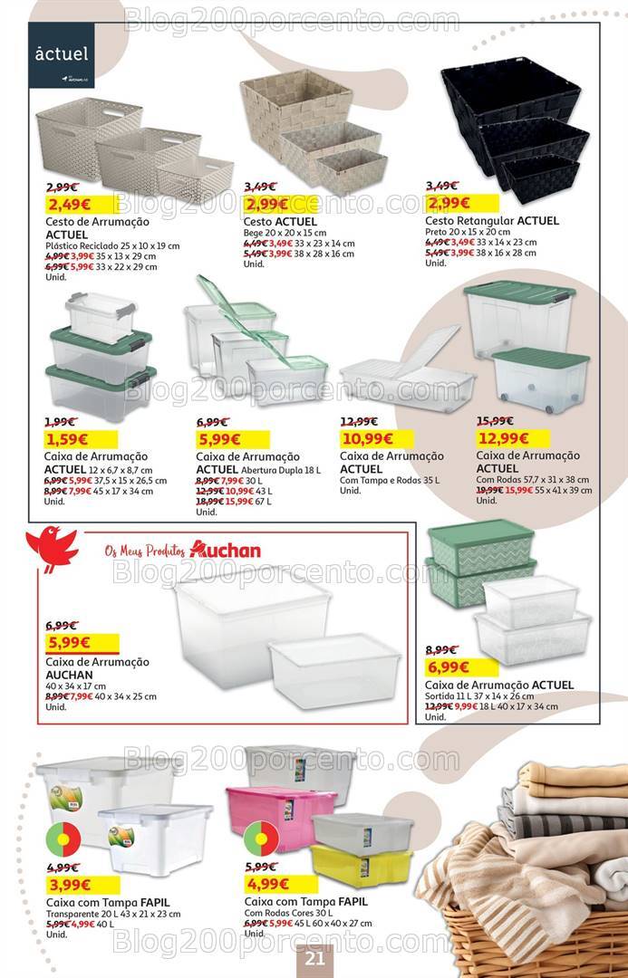 Antevisão Folheto AUCHAN Bazar Promoções de 5 a 18 setembro