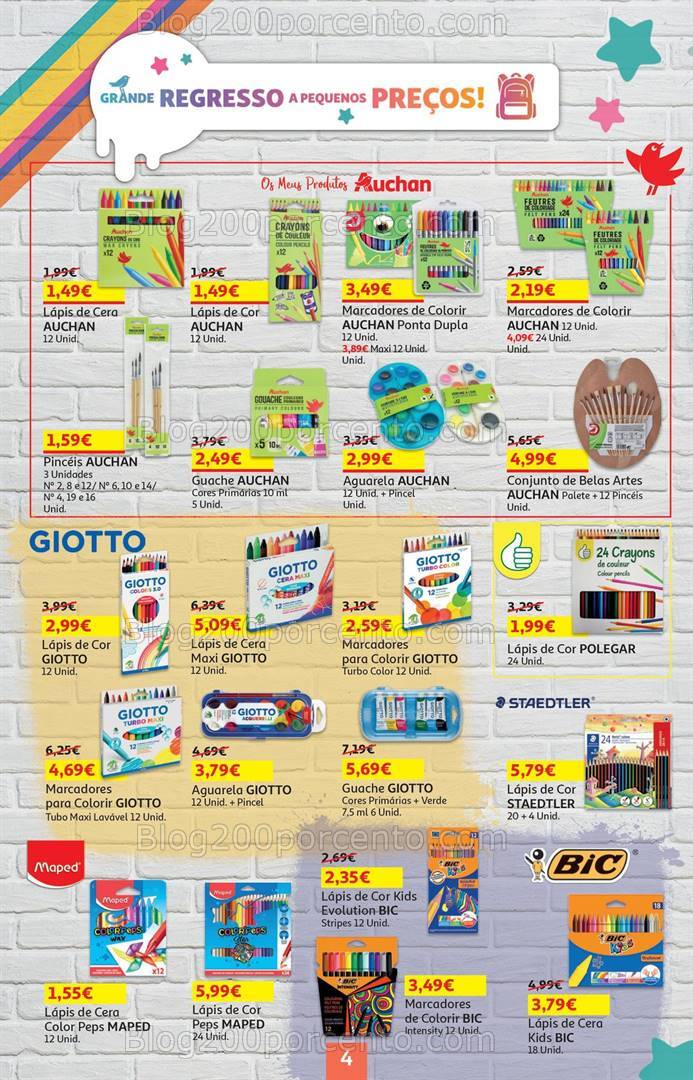 Antevisão Folheto AUCHAN Bazar Promoções de 5 a 18 setembro