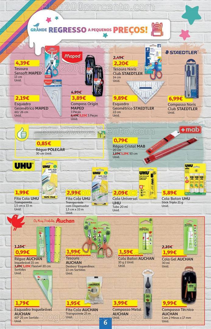 Antevisão Folheto AUCHAN Bazar Promoções de 5 a 18 setembro