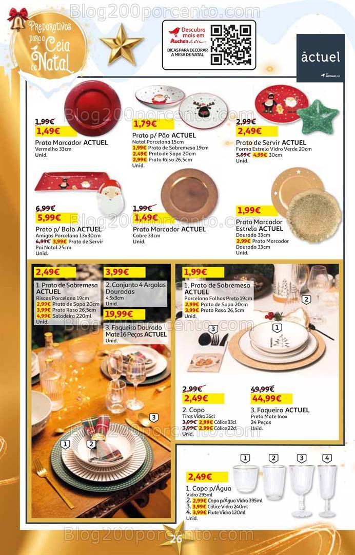 Antevisão Folheto AUCHAN Natal Promoções de 5 a 26 dezembro