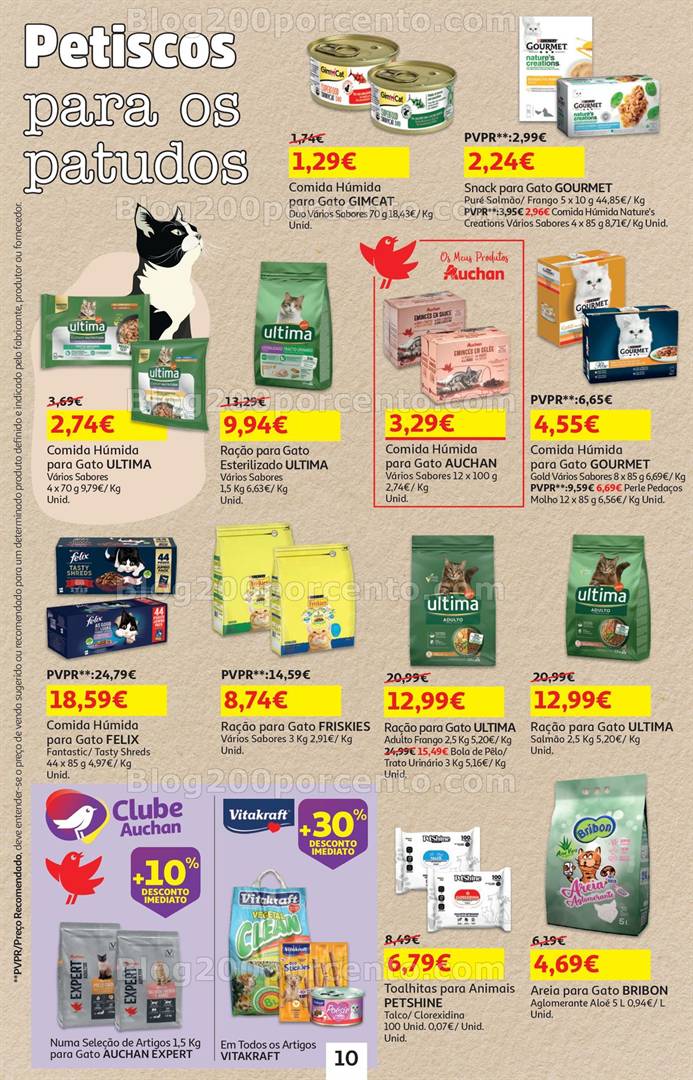 Antevisão Folheto AUCHAN Promoções de 7 a 21 maio animais