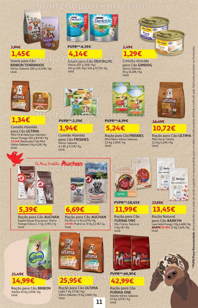 Antevisão Folheto AUCHAN Promoções de 7 a 21 maio animais